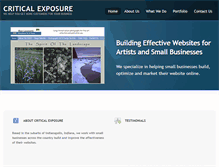 Tablet Screenshot of criticalexposure.com